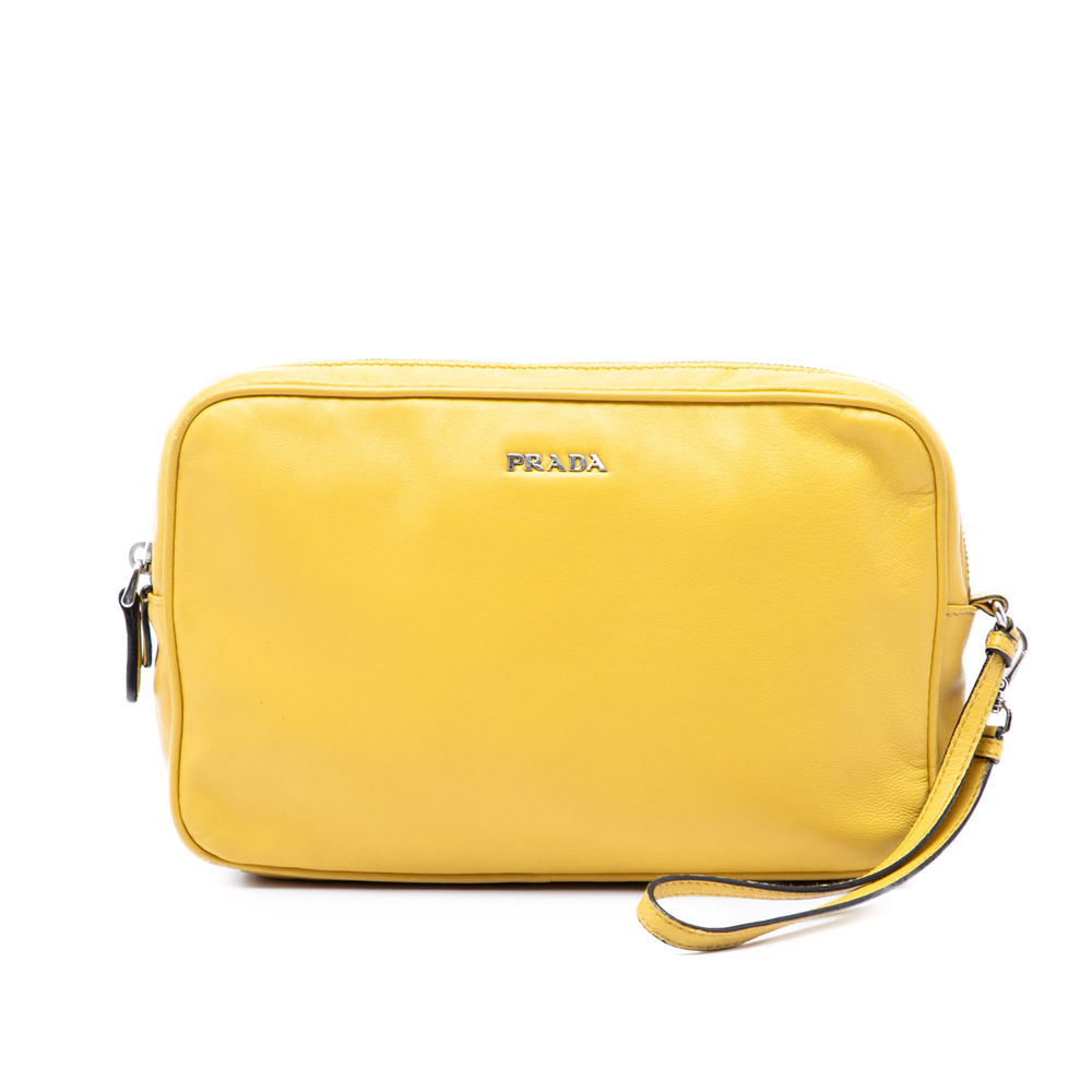 Pre-Loved Prada Leather Wristlet Clutch